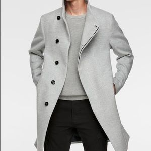 Asymmetrical Collar Coat